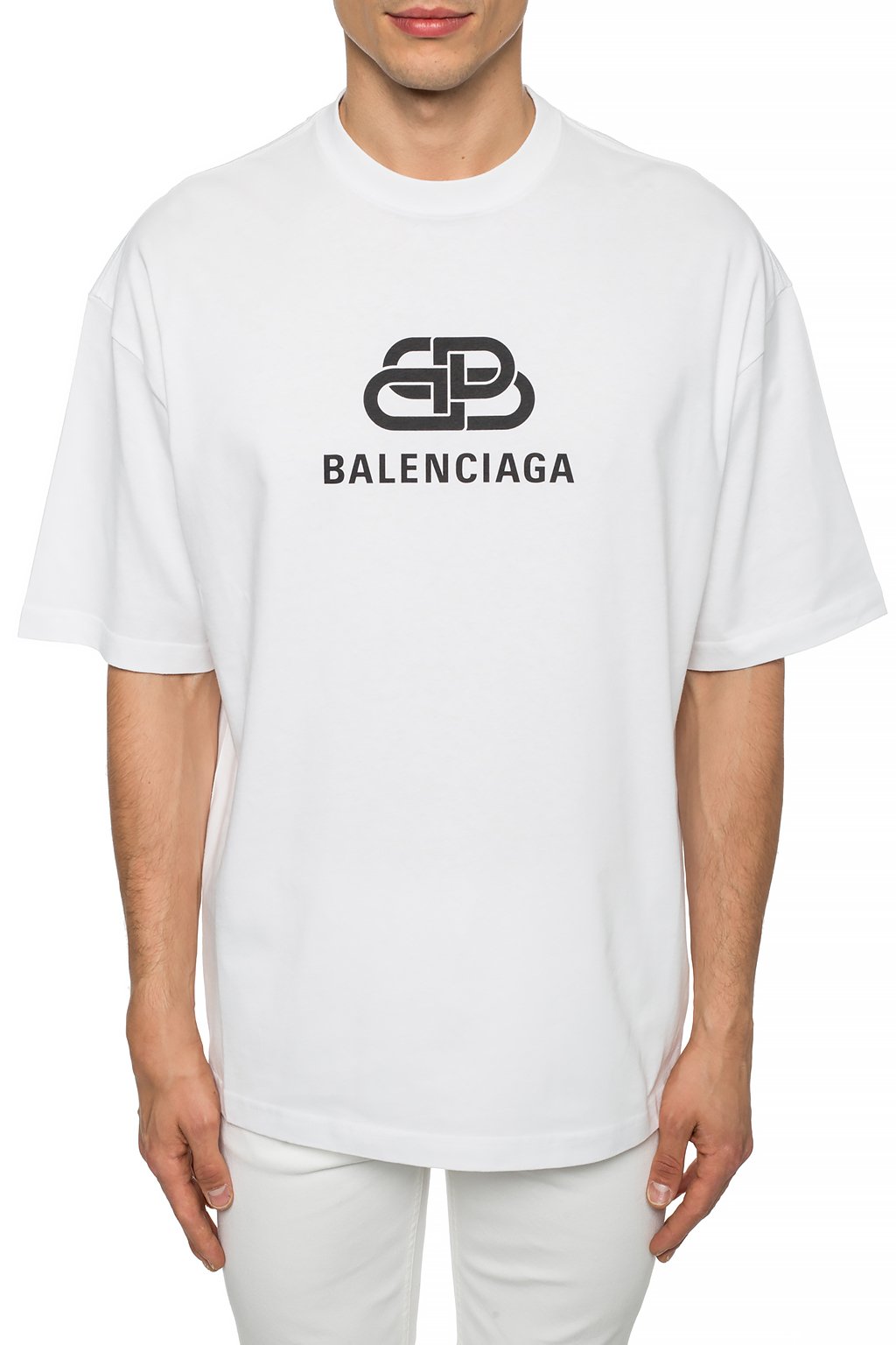 White Logo T-shirt Balenciaga - Vitkac TW